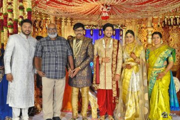 Music Director Koti Son Rajeev Wedding Reception Photos